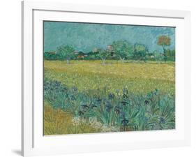 Field with Flowers near Arles, 1888-Vincent van Gogh-Framed Giclee Print