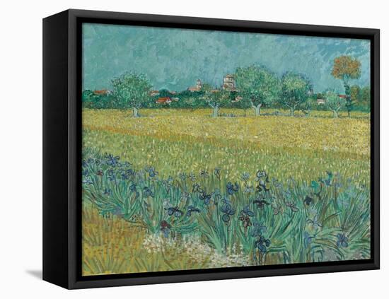 Field with Flowers near Arles, 1888-Vincent van Gogh-Framed Stretched Canvas