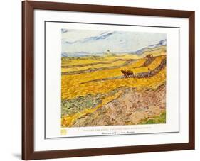 Field with Ploughman-Vincent van Gogh-Framed Art Print