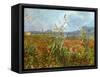 Field with poppies. Oil on canvas.-Vincent van Gogh-Framed Stretched Canvas