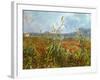 Field with poppies. Oil on canvas.-Vincent van Gogh-Framed Giclee Print