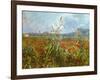 Field with poppies. Oil on canvas.-Vincent van Gogh-Framed Giclee Print