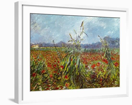 Field with Poppies-Vincent van Gogh-Framed Giclee Print