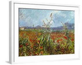 Field with Poppies-Vincent van Gogh-Framed Giclee Print