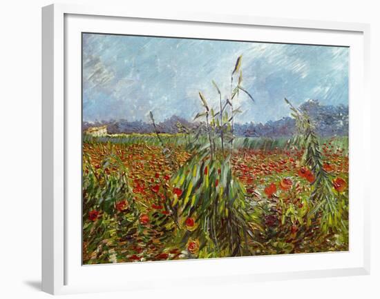 Field with Poppies-Vincent van Gogh-Framed Giclee Print