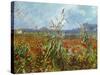 Field with Poppies-Vincent van Gogh-Stretched Canvas