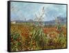 Field with Poppies-Vincent van Gogh-Framed Stretched Canvas