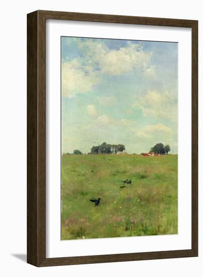 Field with Trees and Sky, or Landscape with Crows-Walter Frederick Osborne-Framed Giclee Print