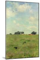 Field with Trees and Sky, or Landscape with Crows-Walter Frederick Osborne-Mounted Giclee Print