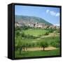 Fields Below the Town of Ortona Dei Marsi in Abruzzo, Italy, Europe-Tony Gervis-Framed Stretched Canvas