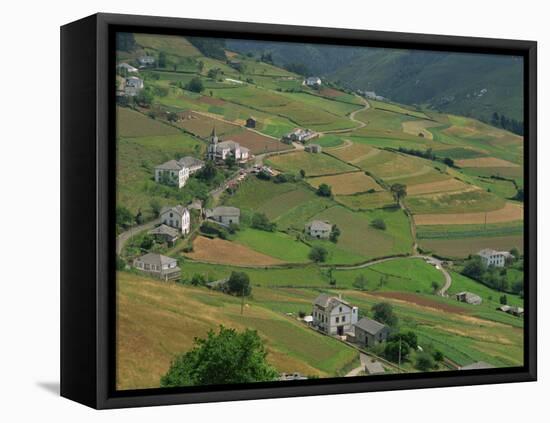 Fields, Farms and Houses in the Navia Valley, in Asturias, Spain, Europe-Maxwell Duncan-Framed Stretched Canvas