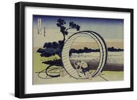 Fields in Owari Province from the Series "The Thirty Six Views of Mount Fuji"-Katsushika Hokusai-Framed Giclee Print