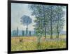 Fields in Spring, 1887-Claude Monet-Framed Giclee Print