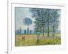 Fields in Spring, 1887-Claude Monet-Framed Premium Giclee Print