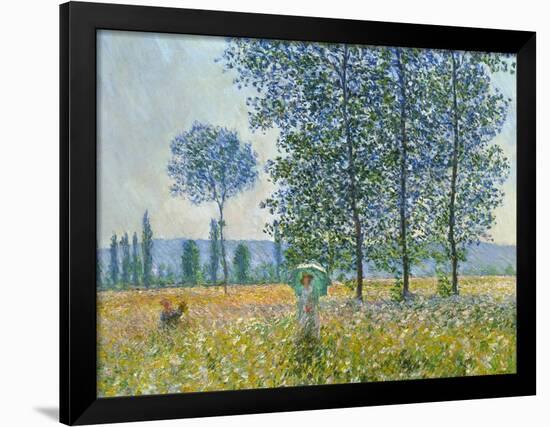 Fields in Spring, 1887-Claude Monet-Framed Premium Giclee Print