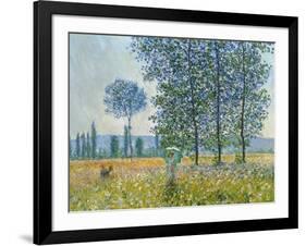 Fields in Spring, 1887-Claude Monet-Framed Giclee Print