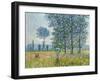 Fields in Spring, 1887-Claude Monet-Framed Giclee Print