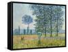 Fields in Spring, 1887-Claude Monet-Framed Stretched Canvas