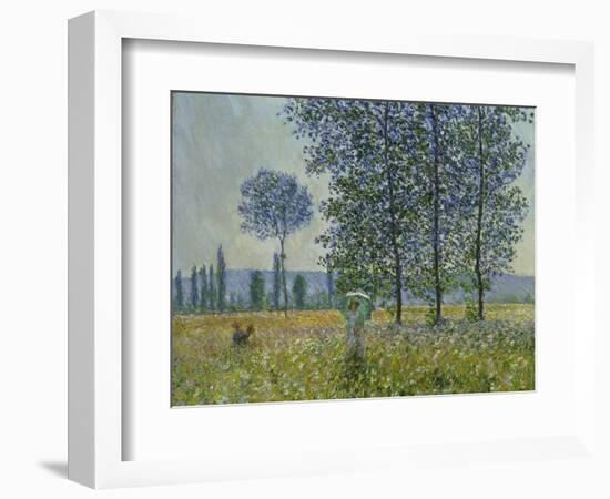 Fields in Spring, 1887-Claude Monet-Framed Giclee Print