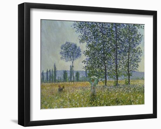 Fields in Spring, 1887-Claude Monet-Framed Giclee Print