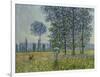 Fields in Spring, 1887-Claude Monet-Framed Giclee Print