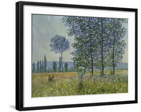Fields in Spring, 1887-Claude Monet-Framed Giclee Print