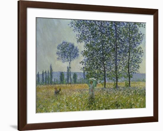 Fields in Spring, 1887-Claude Monet-Framed Giclee Print