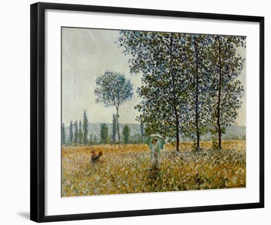 Fields in Spring-Claude Monet-Framed Art Print