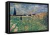 Fields in Summer-Georges Seurat-Framed Stretched Canvas