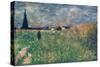 Fields in Summer-Georges Seurat-Stretched Canvas