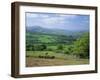 Fields in the Valleys Near Brecon, Powys, Wales, UK, Europe-Roy Rainford-Framed Photographic Print