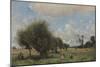Fields Near Étampes, C.1855-60-Jean-Baptiste-Camille Corot-Mounted Giclee Print