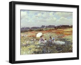 Fields Near London-Giuseppe De Nittis-Framed Giclee Print