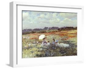 Fields Near London-Giuseppe De Nittis-Framed Giclee Print