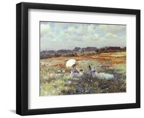 Fields Near London-Giuseppe De Nittis-Framed Premium Giclee Print