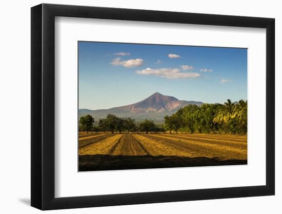 Fields North of Leon and Volcan Telica-Rob Francis-Framed Photographic Print