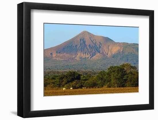 Fields North of Leon and Volcan Telica-Rob Francis-Framed Photographic Print