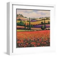 Fields of Poppies I-TC Chiu-Framed Art Print