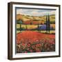 Fields of Poppies II-TC Chiu-Framed Art Print