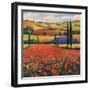 Fields of Poppies II-TC Chiu-Framed Art Print