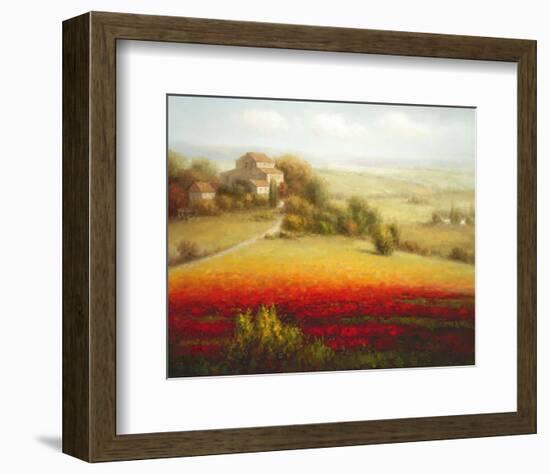 Fields of Red and Gold I-Eugene Laporte-Framed Art Print