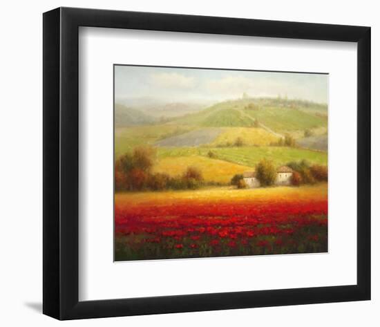 Fields of Red and Gold II-Eugene Laporte-Framed Art Print