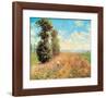 Fields with Poppies-Claude Monet-Framed Art Print