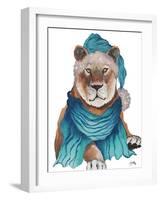 Fierce Holiday Tiger-Elizabeth Medley-Framed Art Print