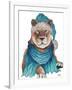 Fierce Holiday Tiger-Elizabeth Medley-Framed Art Print