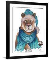 Fierce Holiday Tiger-Elizabeth Medley-Framed Art Print