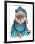 Fierce Holiday Tiger-Elizabeth Medley-Framed Art Print