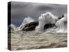 Fierce Lake Superior Waves Pound Minnesota's North Shore-Layne Kennedy-Stretched Canvas