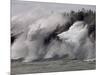 Fierce Lake Superior waves pound Minnesota's north shore-Layne Kennedy-Mounted Photographic Print