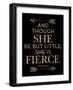 Fierce Shakespeare Arrows Golden Black-Amy Brinkman-Framed Art Print